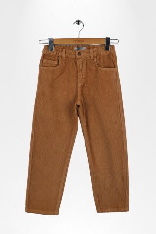 Mutlu Klasik Erkek Kadife Pantolon 15 Yaş - Vizon