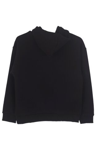 Mutlu Kids Kapüşonlu Erkek Çocuk Sweatshirt Siyah - 8-9 Yaş