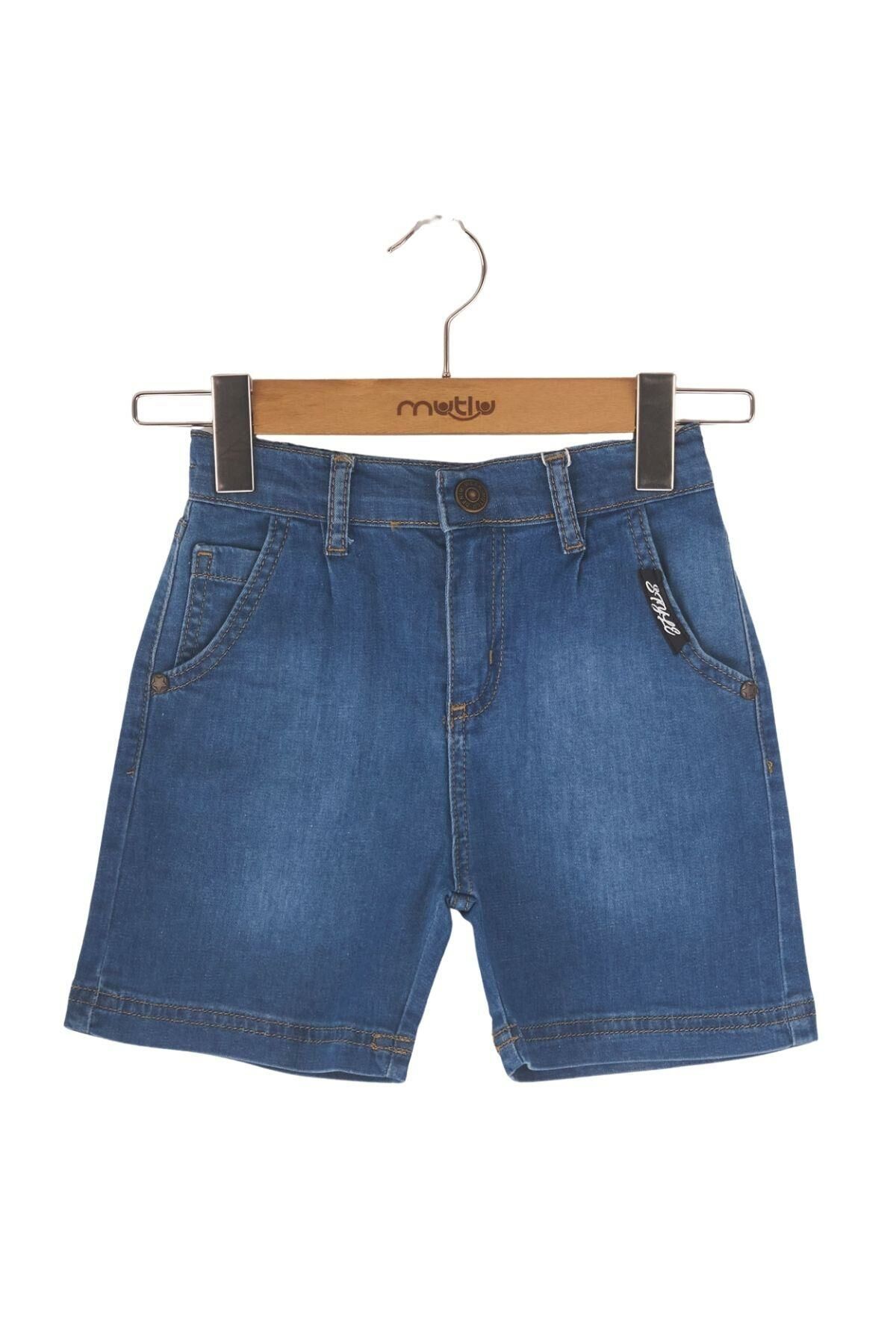 Mutlu Kids Erkek Çocuk Bebek Kot Şort