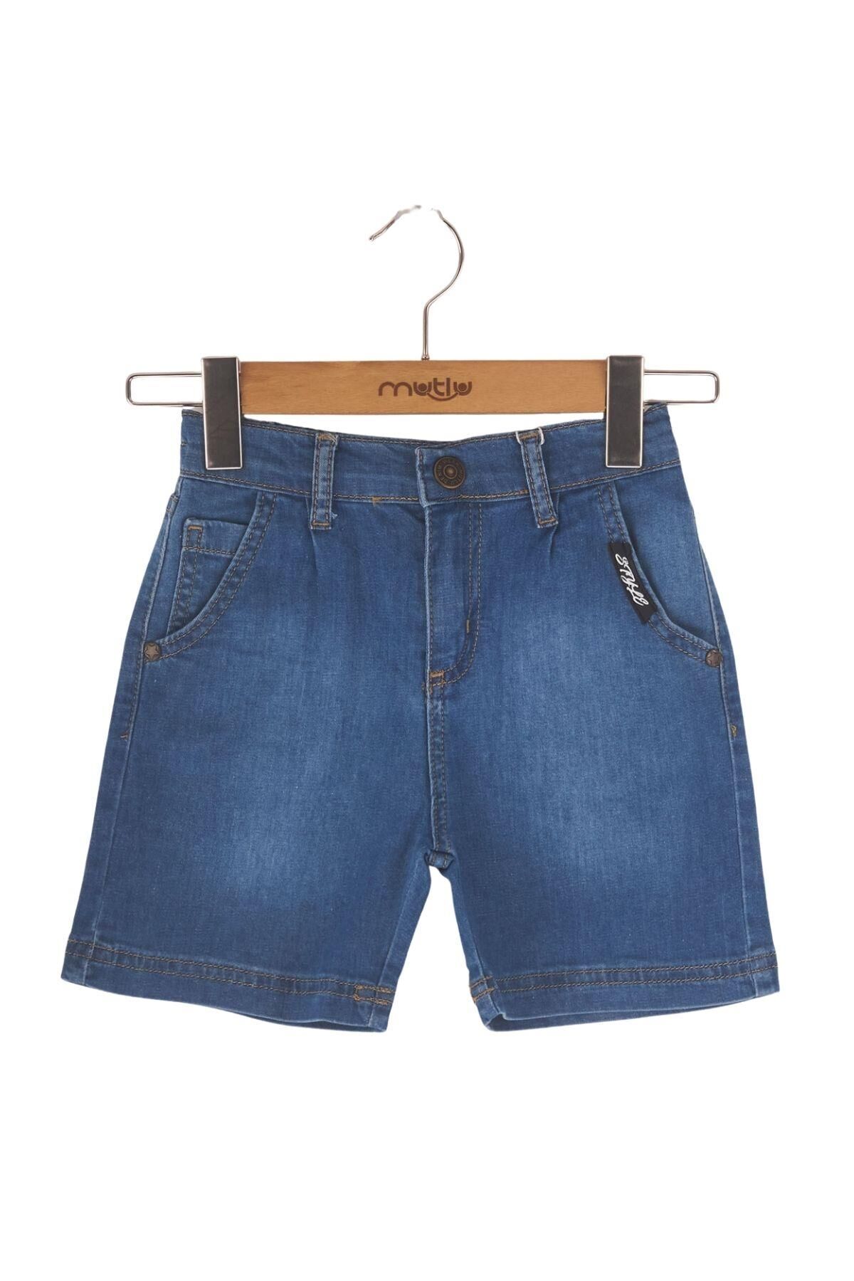 Mutlu Kids Erkek Çocuk Bebek Kot Şort