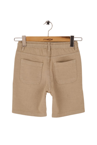 Mutlu Kids Erkek Çocuk Şort Bej - 7 Yaş