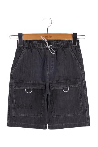 Mutlu Kids Erkek Çocuk Bermuda Şort Füme - 6 Yaş