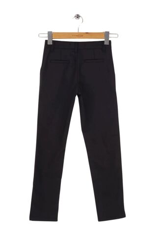 Mutlu Kids Cepli Kız Çocuk Okul Pantolonu Siyah - 11 Yaş