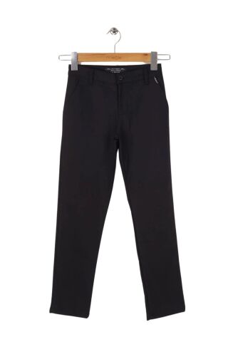 Mutlu Kids Cepli Kız Çocuk Okul Pantolonu Siyah - 13 Yaş