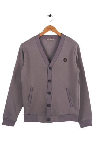 Mutlu Kids Şardonlu Önden Düğmeli Erkek Çocuk Hırka Lacivert - 15 Yaş