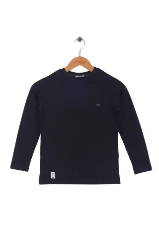 Mutlu Kids Basic Erkek Çocuk Uzun Kollu Tişört Siyah - 15-16 Yaş