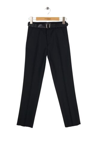 Mutlu Kids Erkek Çocuk Kumaş Okul Pantolon Siyah - 15 Yaş