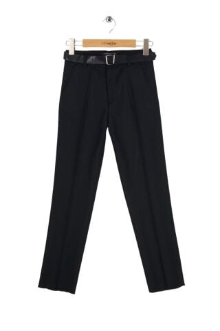 Mutlu Kids Erkek Çocuk Kumaş Okul Pantolon Siyah - 15 Yaş