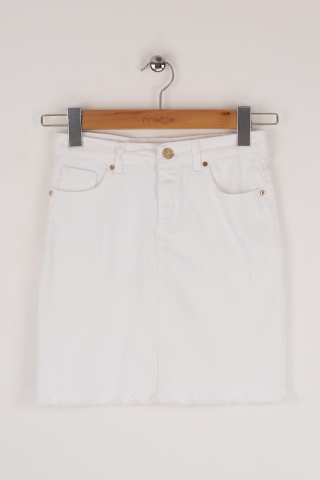 Mutlu Kids Püsküllü Kız Çocuk Kot Etek