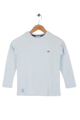 Mutlu Kids Basic Erkek Çocuk Uzun Kollu Tişört BUZ MAVİ - 15-16 Yaş