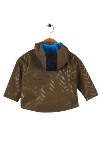 Mutlu Kids Zig Zak Desenli Erkek Çocuk Yağmurluk Haki - 12 Yaş