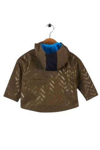 Mutlu Kids Zig Zak Desenli Erkek Çocuk Yağmurluk Haki - 13 Yaş