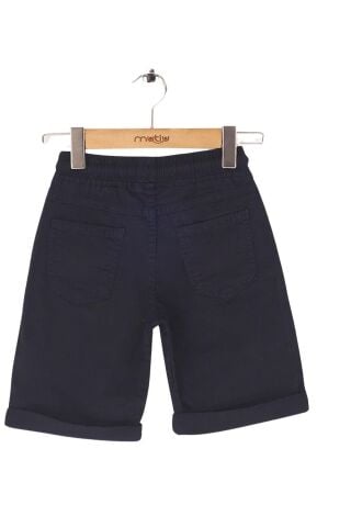 Mutlu Kids Beli Lastikli Erkek Çocuk Kapri Şort Lacivert - 8 Yaş