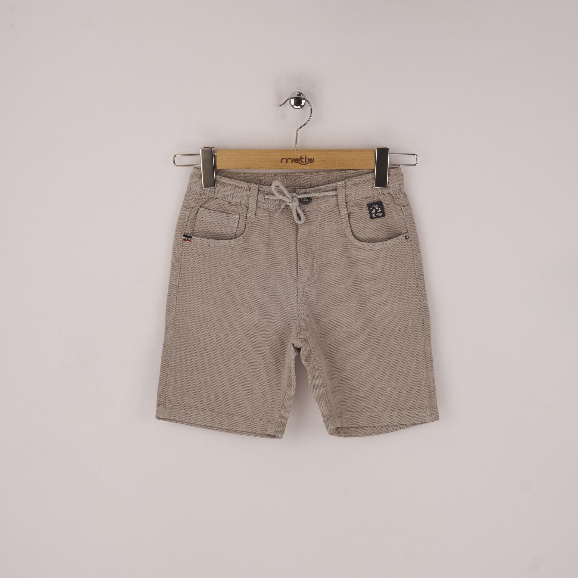 Mutlu Kids Erkek Çocuk Şort Gri - 9 Yaş