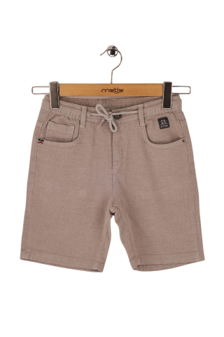 Mutlu Kids Erkek Çocuk Şort Gri - 9 Yaş