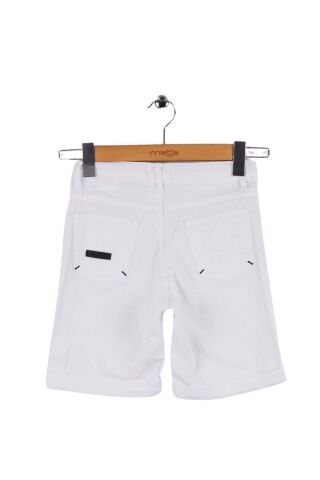 Mutlu Kids Erkek Çocuk Bermuda Şort OPTİK BEYAZ - 10 Yaş