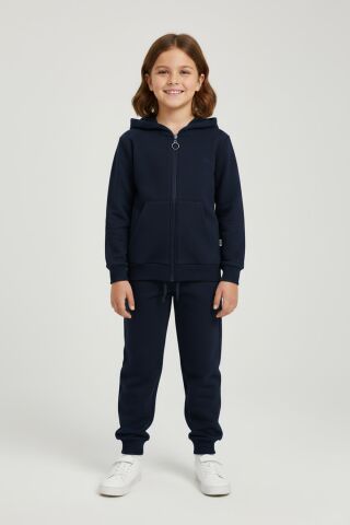 Baykuş Nakışlı Unisex 2'li Takım Lacivert - 3 Yaş