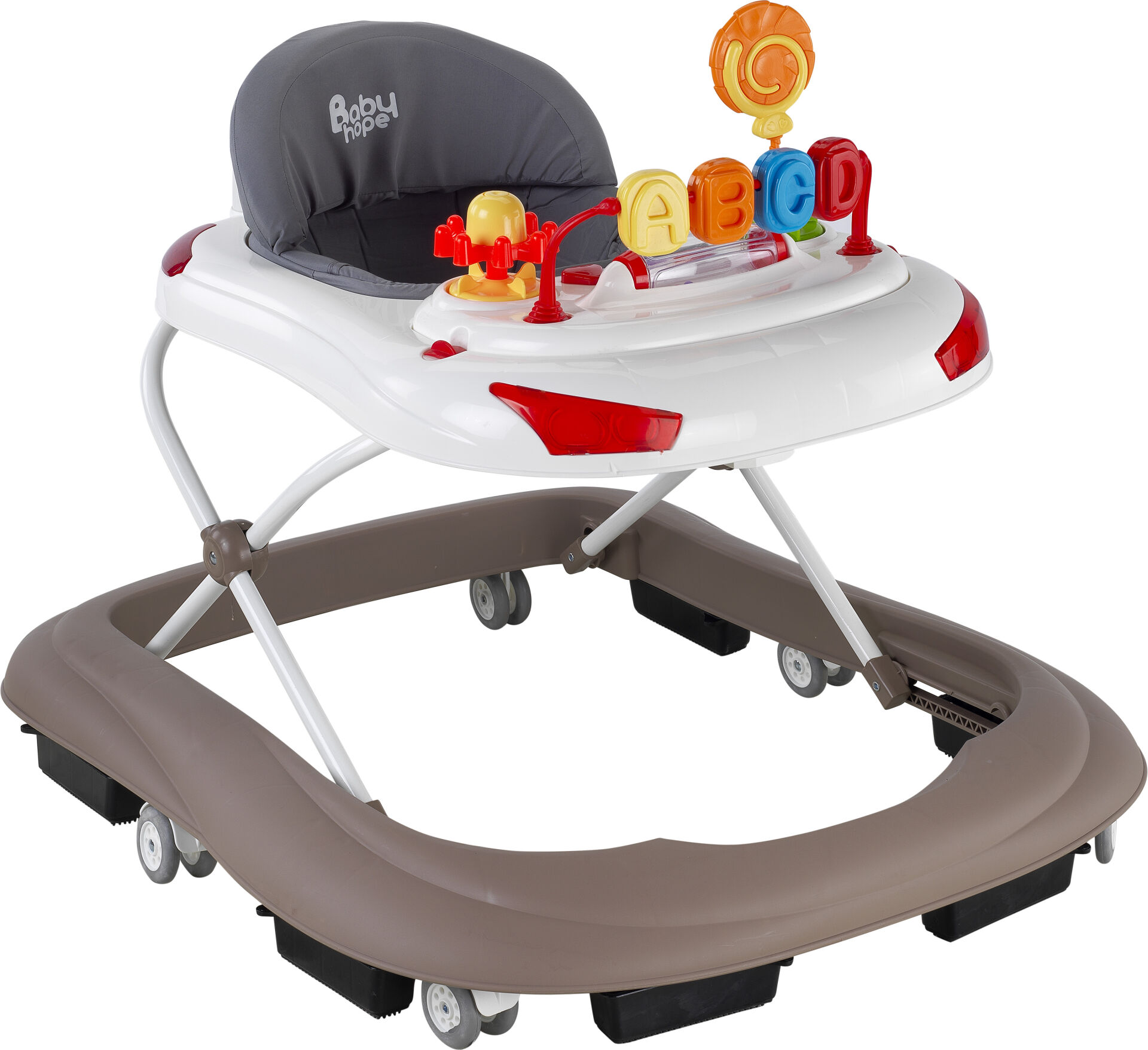 BABYHOPE TOBBY SALLA YÜRÜTEÇ KAHVE