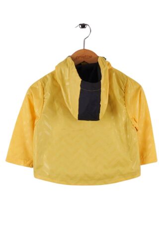 Mutlu Kids Zig Zak Desenli Erkek Çocuk Yağmurluk Sarı - 1 Yaş