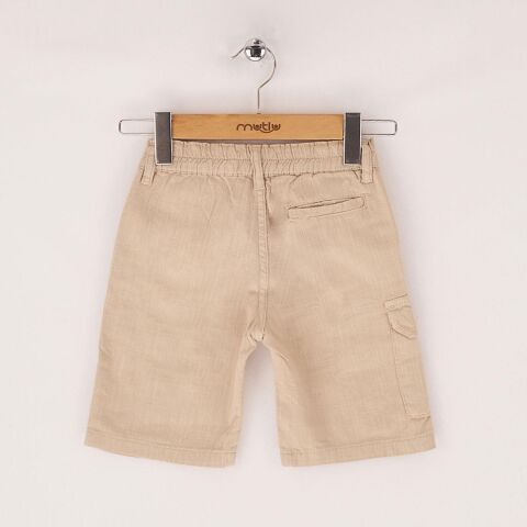 Mutlu Yan Cepli Erkek Gabardin Kapri Bej - 5 Yaş