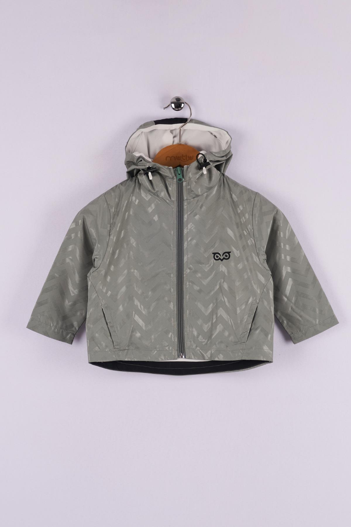 Mutlu Kids Zig Zak Desenli Erkek Çocuk Yağmurluk ÇAĞLA - 1 Yaş