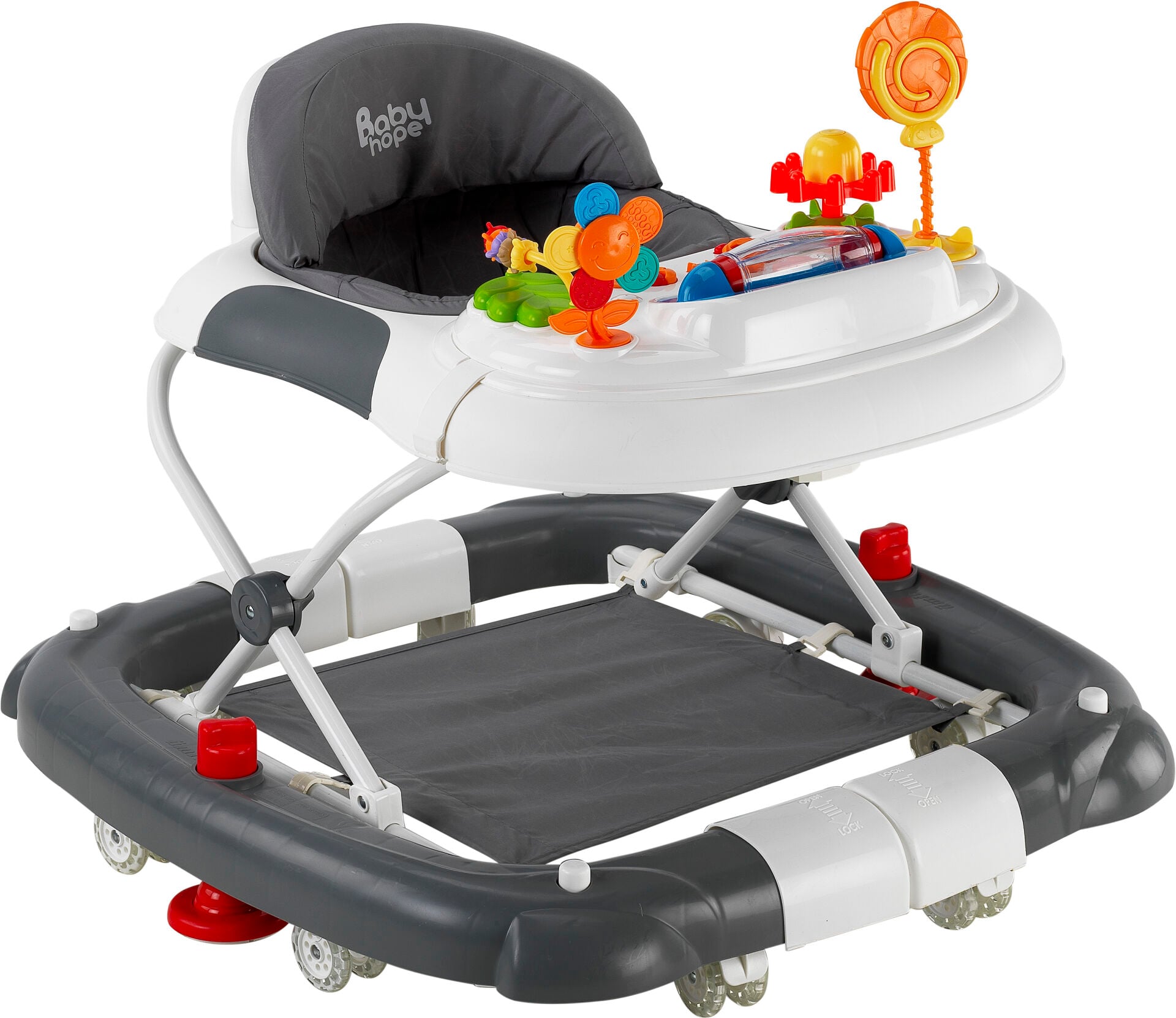 BABYHOPE ROYAL SALLA YÜRÜTEÇ Gri