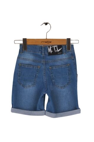 Mutlu Kids Erkek Çocuk Kot Şort ORTA MAVİ - 6 Yaş