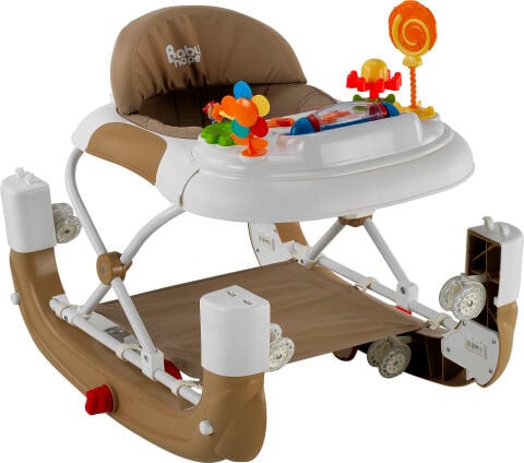 BABYHOPE ROYAL SALLA YÜRÜTEÇ KAHVE