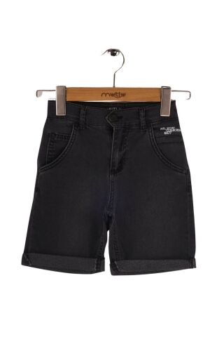 Mutlu Kids Erkek Çocuk Kot Şort Füme - 4 Yaş
