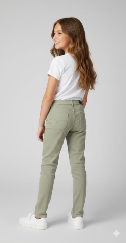 Mutlu Kids Kız Çocuk Gabardin Pantolon Siyah - 12 Yaş