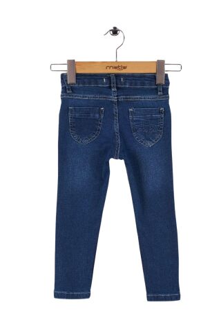 Mutlu Kids Cep Fermuarlı Kız Kot Pantolon Açık Mavi - 12 Yaş