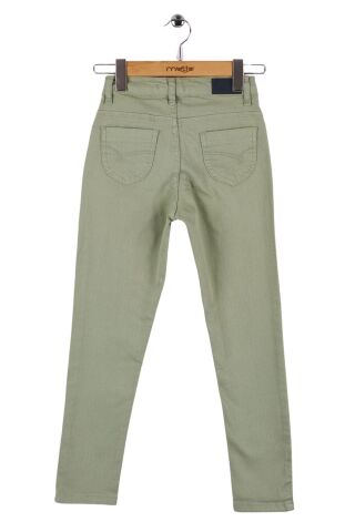 Mutlu Kids Kız Çocuk Gabardin Pantolon Haki - 11 Yaş