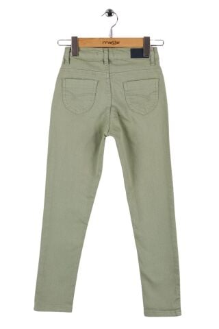 Mutlu Kids Kız Çocuk Gabardin Pantolon Haki - 14 Yaş