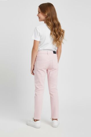 Mutlu Kids Kız Çocuk Gabardin Pantolon Pembe - 11 Yaş