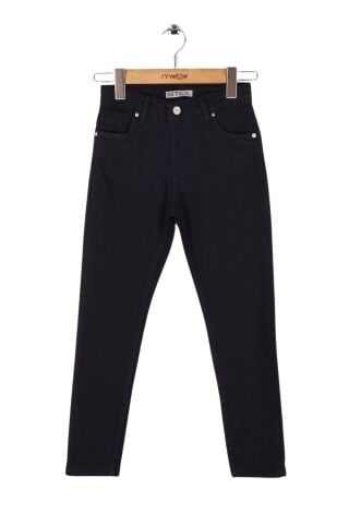 Mutlu Kids Kız Çocuk Gabardin Pantolon Siyah - 12 Yaş
