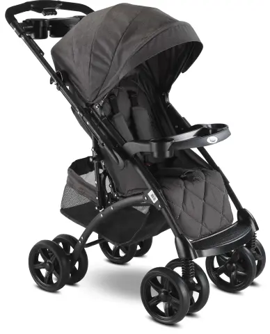 BABYHOPE POLO BEBEK ARABASI Gri
