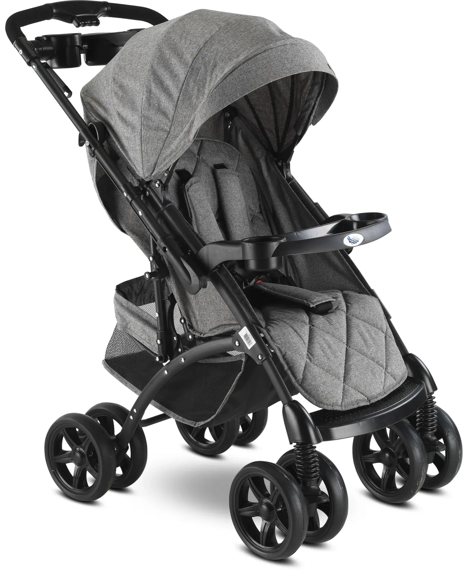 BABYHOPE POLO BEBEK ARABASI Gri