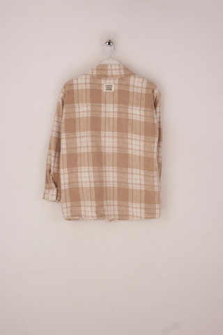 Mutlu Kids İçi Kürk Astarlı Kalın Ekose Kız Çocuk Gömlek Mor - 15 Yaş