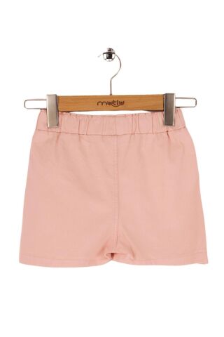 Mutlu Kids Fiyonk Detaylı Kız Çocuk Bebek Gabardin Şort Etek Pembe - 4 Yaş