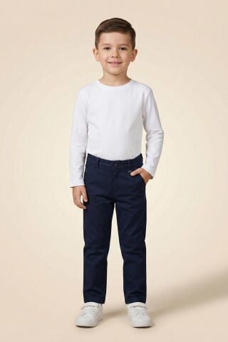 Mutlu Kids Erkek Çocuk Gabardin Pantolon Lacivert - 10 Yaş