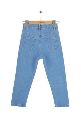 Mutlu Kids Kız Çocuk Mom Jeans Füme - 12 Yaş