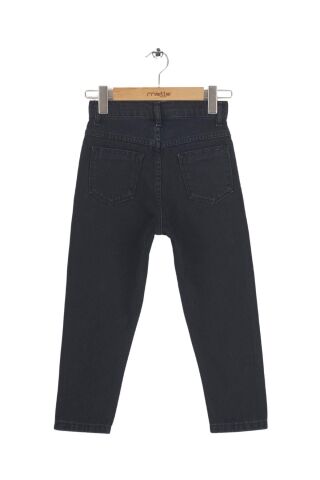 Mutlu Kids Kız Çocuk Mom Jeans Füme - 11 Yaş