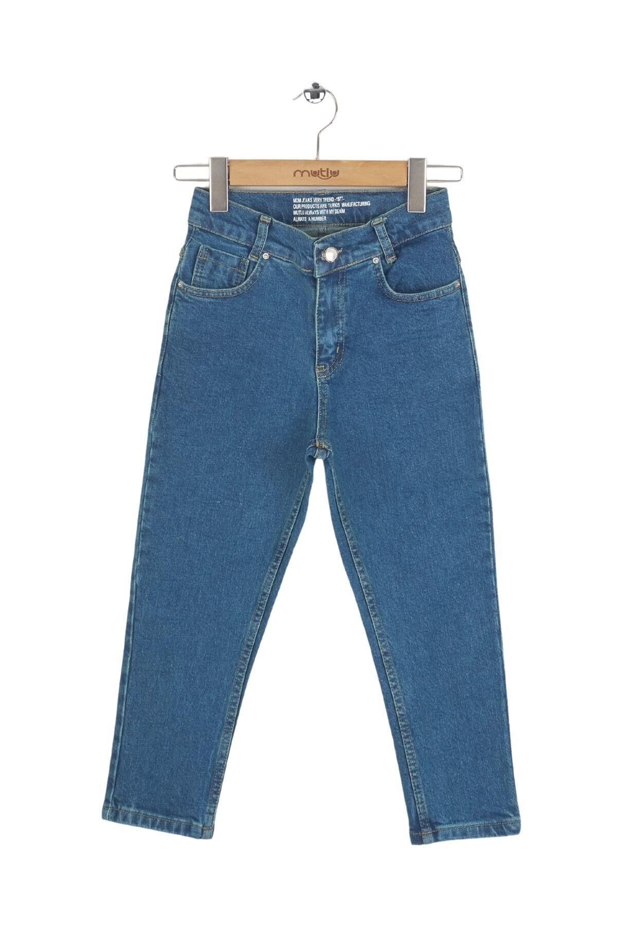 Mutlu Kids Kız Çocuk Mom Jeans YEŞİL TİNT - 15 Yaş