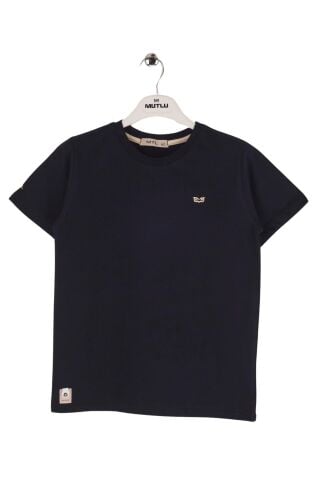 Mutlu Kids Bisiklet Yaka Kısa Kollu Erkek Çocuk Tişört