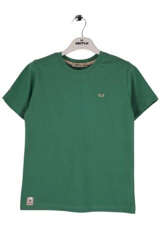 Mutlu Kids Bisiklet Yaka Kısa Kollu Erkek Çocuk Tişört ÇAĞLA - 13 Yaş