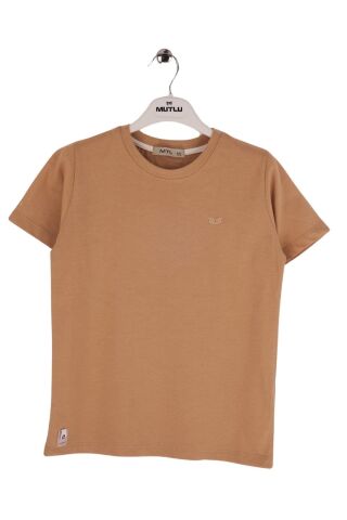 Mutlu Kids Bisiklet Yaka Kısa Kollu Erkek Çocuk Tişört BUZ MAVİ - 1 Yaş