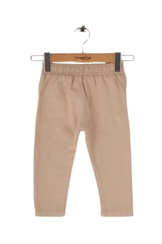 Mutlu Kids Beli Lastikli Erkek Bebek Gabardin Pantolon Bej - 12 Ay