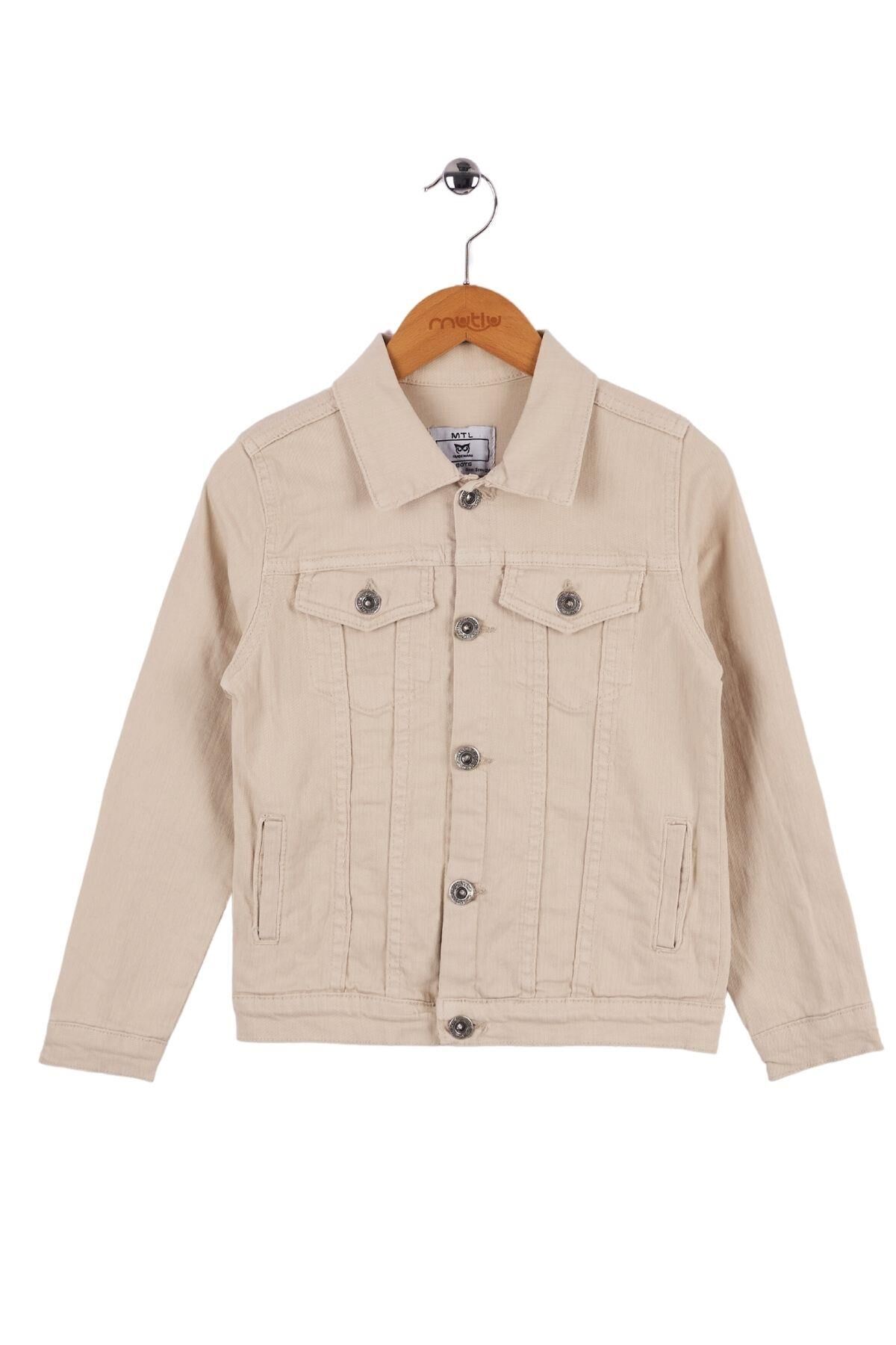 Mutlu Kids Erkek Çocuk Denim Ceket TAŞ - 5 Yaş