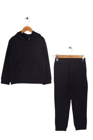Mutlu Kapüşonlu 2'li Çocuk Sweatshirt Takım Lacivert - 5 Yaş