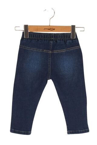 Mutlu Kids Erkek bebek Pantolon ORTA MAVİ - 6 Ay